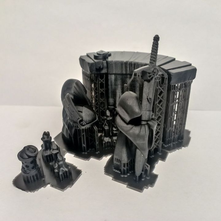 Leona The Forestborn, Space Knights proxy miniature, character, 28mm heroic scale unpainted resin, view 6