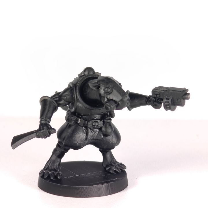 Tech Priests Miner, 28mm heroic scale unpainted resin, view 5
