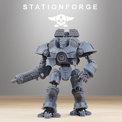 Scavenger Defender MK2, Tech Priests proxy miniature, 28mm heroic scale unpainted resin, view 2