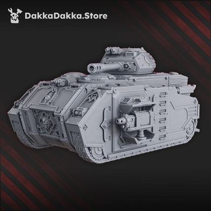 Battle Sisters Apc, proxy miniature, transport, 28mm heroic scale unpainted resin, view 2