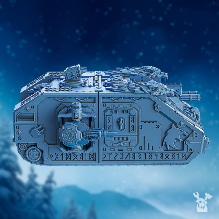 Wolf Knights Voltor Asv, proxy miniature, vehicle, 28mm heroic scale unpainted resin, view 2