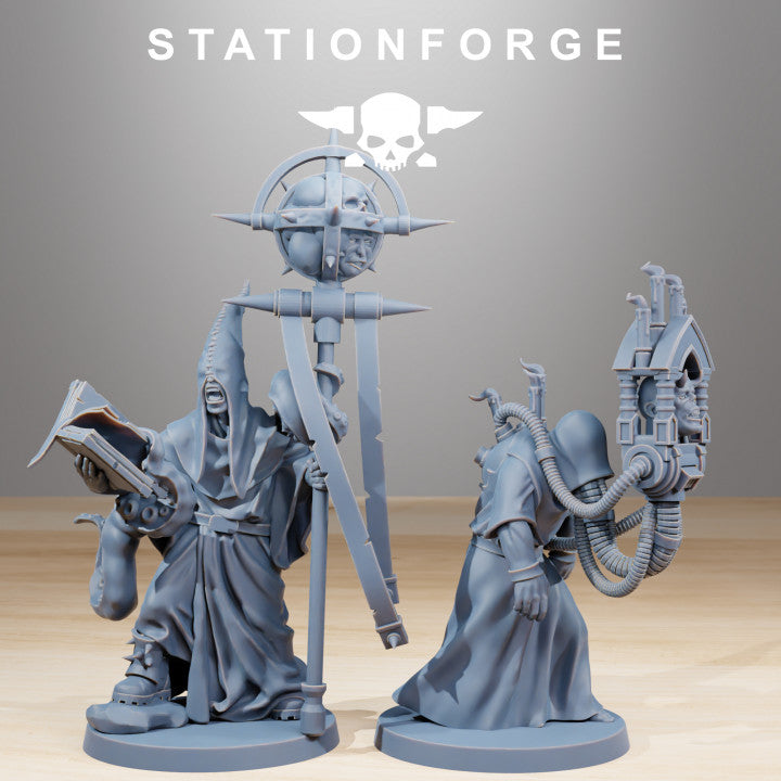 Dark Space Knights Guard Fanatics (10 Units), proxy miniature, squad, 28mm heroic scale unpainted resin, view 4