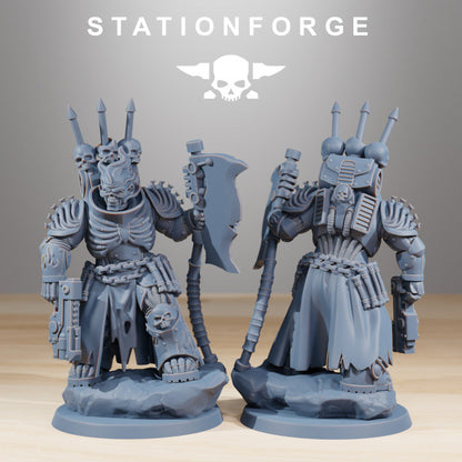 Space Knights Doom Reapers (10 Units), proxy miniature, squad, 28mm heroic scale unpainted resin, view 8
