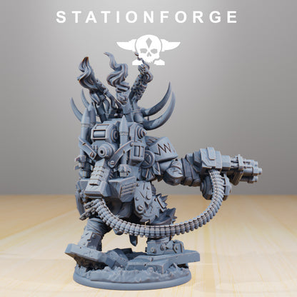 Orks Grand Nutta V3, proxy miniature, 28mm heroic scale unpainted resin, view 2