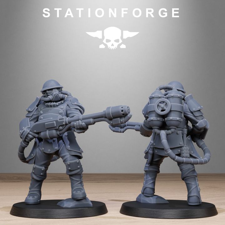 Royal Guard Bastioners, Imperial Army proxy miniature, infantry, 28mm heroic scale unpainted resin, view 8