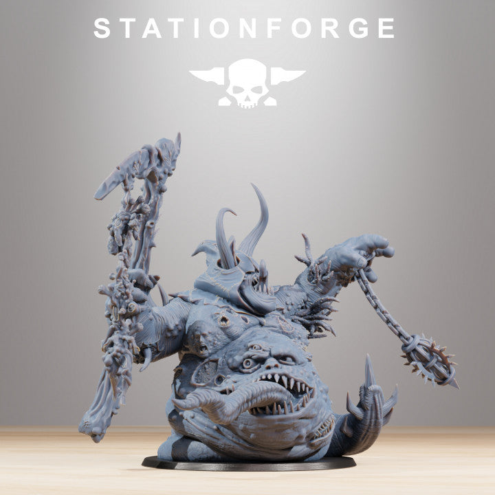 Dark Space Knights Guard Sporeus, proxy miniature, infantry, 28mm heroic scale unpainted resin, view 2