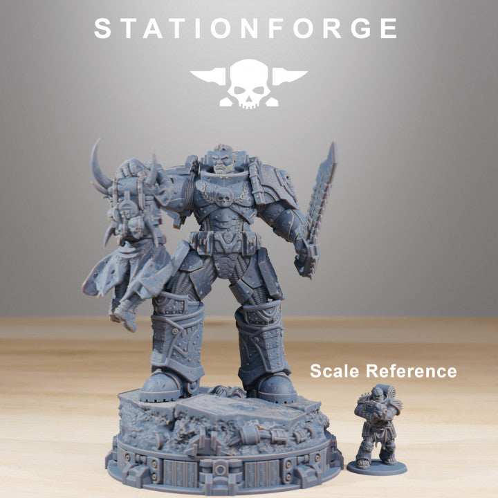 Space Knights Collectible, proxy miniature, 28mm heroic scale unpainted resin, view 3