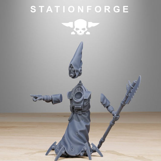 Tech Priests Scavenger Elders (10 Units), 28mm heroic scale unpainted resin, view 2