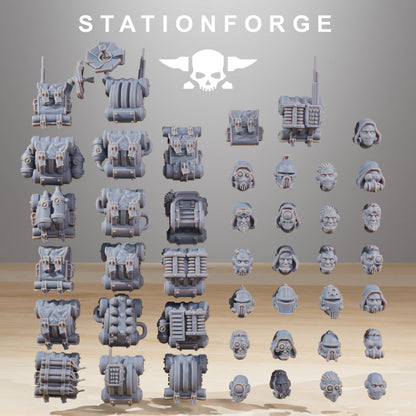 Tech Priests Scavenger Infantry Builder Kit (24 Units), 28mm heroic scale unpainted resin, view 2