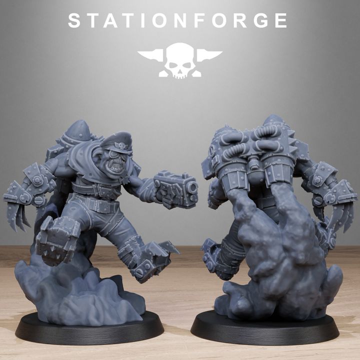Orks Flyers, proxy miniature, 28mm heroic scale unpainted resin, view 4
