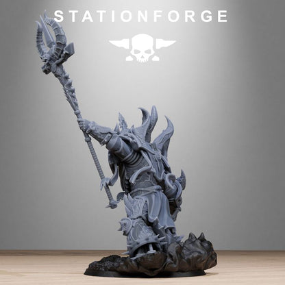 Dark Space Knights Guard King Brute, proxy miniature, character, 28mm heroic scale unpainted resin, view 3