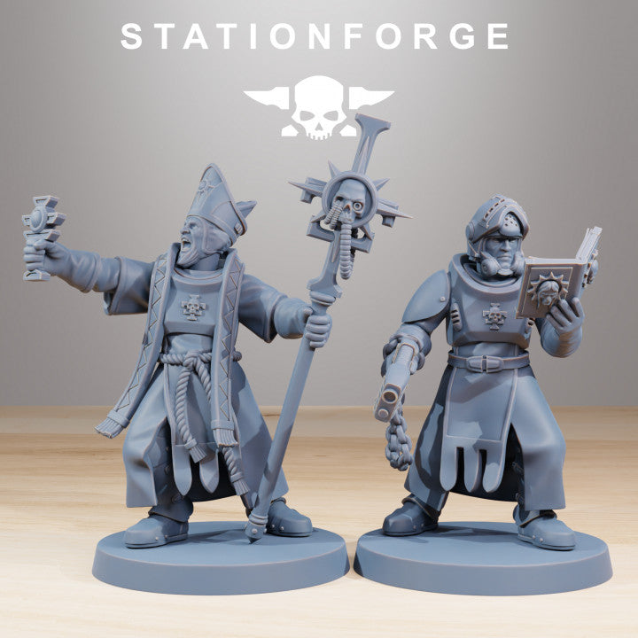 Imperial Army Royal Guard Templars (12 Units), 28mm heroic scale unpainted resin, view 2