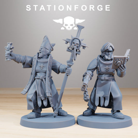 Imperial Army Royal Guard Templars (12 Units), 28mm heroic scale unpainted resin, view 2