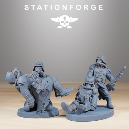 Grim Guard The Fallen, Imperial Army proxy miniature, character, 28mm heroic scale unpainted resin, view 4