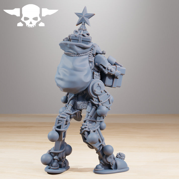 Scavenger Festive Wayfarer, Tech Priests proxy miniature, 28mm heroic scale unpainted resin, view 3