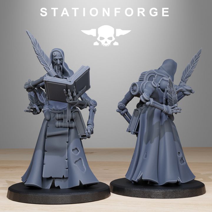 Inquisition Mercenaries (10 Units), 28mm heroic scale unpainted resin, view 2