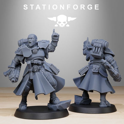 Imperial Army Brotherhood, proxy miniature, 28mm heroic scale unpainted resin, view 2