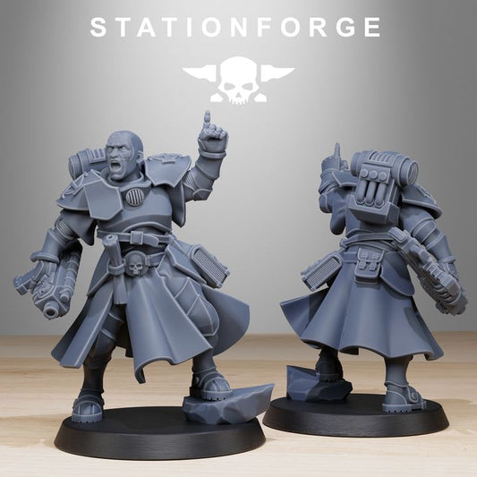 Imperial Army Brotherhood, proxy miniature, 28mm heroic scale unpainted resin, view 2