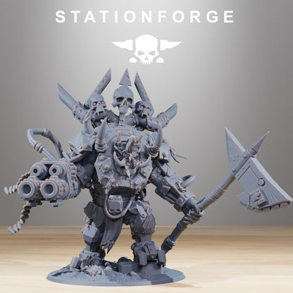 Orks Troll Boss With Claw, proxy miniature, character, 28mm heroic scale unpainted resin, view 2