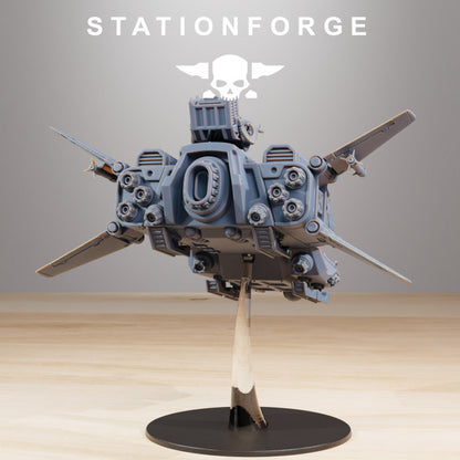 Space Knights Speeder, proxy miniature, vehicle, 28mm heroic scale unpainted resin, view 4