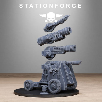 Royal Guard Light Artillery, Imperial Army proxy miniature, 28mm heroic scale unpainted resin, view 2