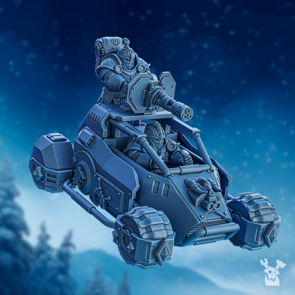 Wolf Knights Buggy, proxy miniature, vehicle, 28mm heroic scale unpainted resin