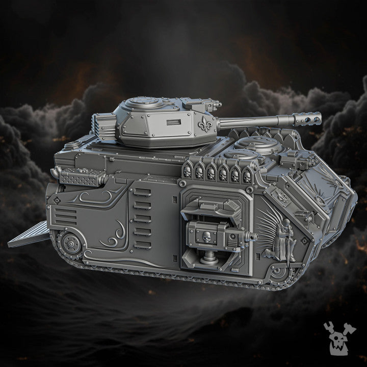 Battle Sisters Apc, proxy miniature, transport, 28mm heroic scale unpainted resin, view 7