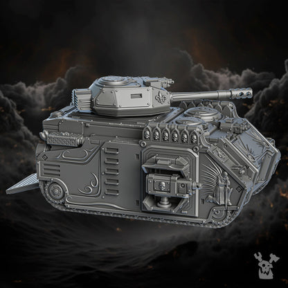Battle Sisters Apc, proxy miniature, transport, 28mm heroic scale unpainted resin, view 7