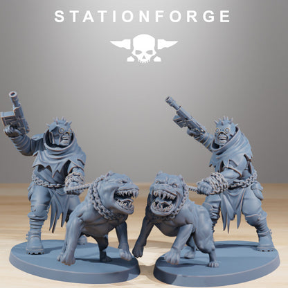 Dark Space Knights Guard Nomads, proxy miniature, infantry, 28mm heroic scale unpainted resin, view 8