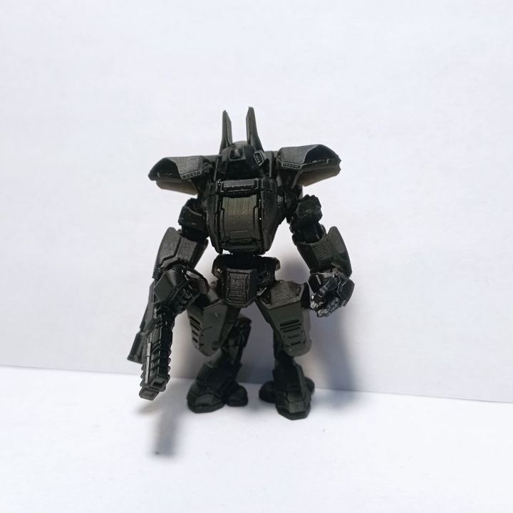 Tuai Mech Blitz Suit, proxy miniature, walker, 28mm heroic scale unpainted resin, view 3