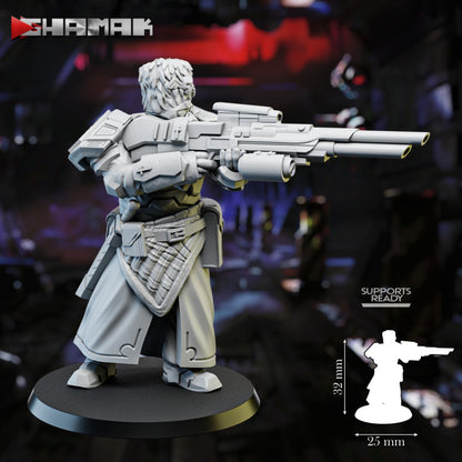 Imperial Army Firstborn Special Troopers (7 Units), 28mm heroic scale unpainted resin, view 6