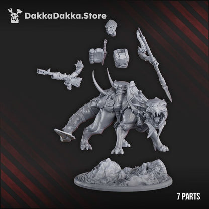 Tuai Xar Tal One Blade, proxy miniature, 28mm heroic scale unpainted resin, view 3