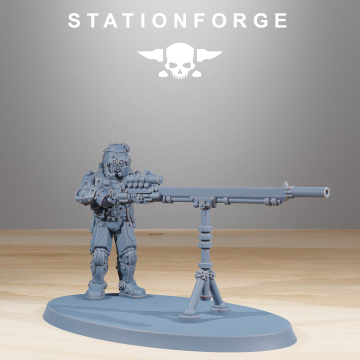 Tech Priests Scavenger Security Patrol (10 Units), 28mm heroic scale unpainted resin, view 3