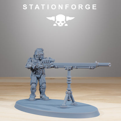 Tech Priests Scavenger Security Patrol (10 Units), 28mm heroic scale unpainted resin, view 3
