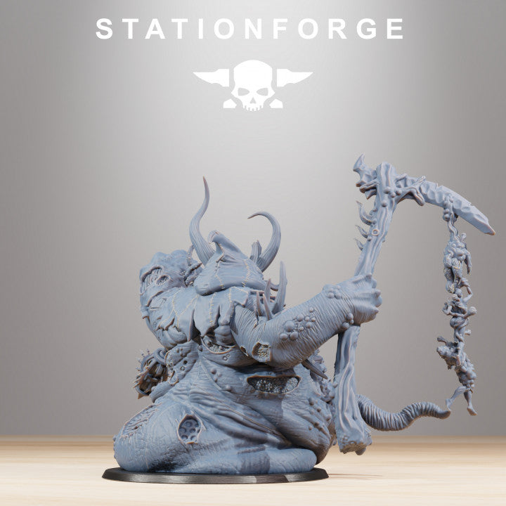 Dark Space Knights Guard Sporeus, proxy miniature, infantry, 28mm heroic scale unpainted resin, view 3