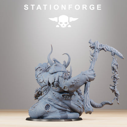 Dark Space Knights Guard Sporeus, proxy miniature, infantry, 28mm heroic scale unpainted resin, view 3