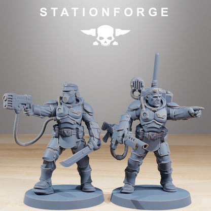 Imperial Army Vaskar Commandos Heads (11 Units), 28mm heroic scale unpainted resin, view 6