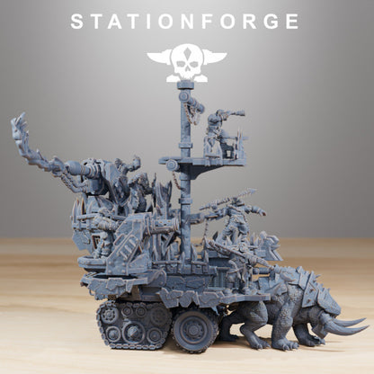 Orks Death Mounta, proxy miniature, 28mm heroic scale unpainted resin, view 6