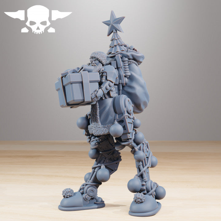 Scavenger Festive Wayfarer, Tech Priests proxy miniature, 28mm heroic scale unpainted resin, view 2