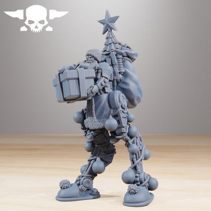 Scavenger Festive Wayfarer, Tech Priests proxy miniature, 28mm heroic scale unpainted resin, view 2