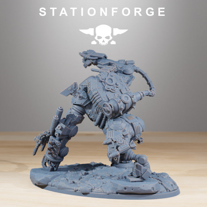 Orks Kong, proxy miniature, 28mm heroic scale unpainted resin, view 3