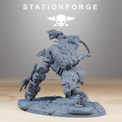 Orks Kong, proxy miniature, 28mm heroic scale unpainted resin, view 3