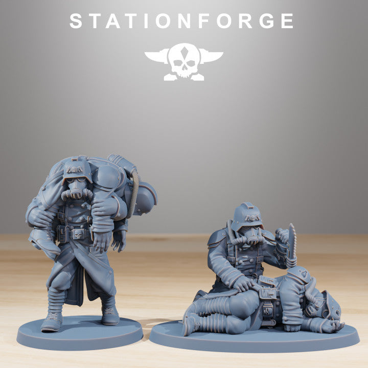 Grim Guard The Fallen, Imperial Army proxy miniature, character, 28mm heroic scale unpainted resin, view 2