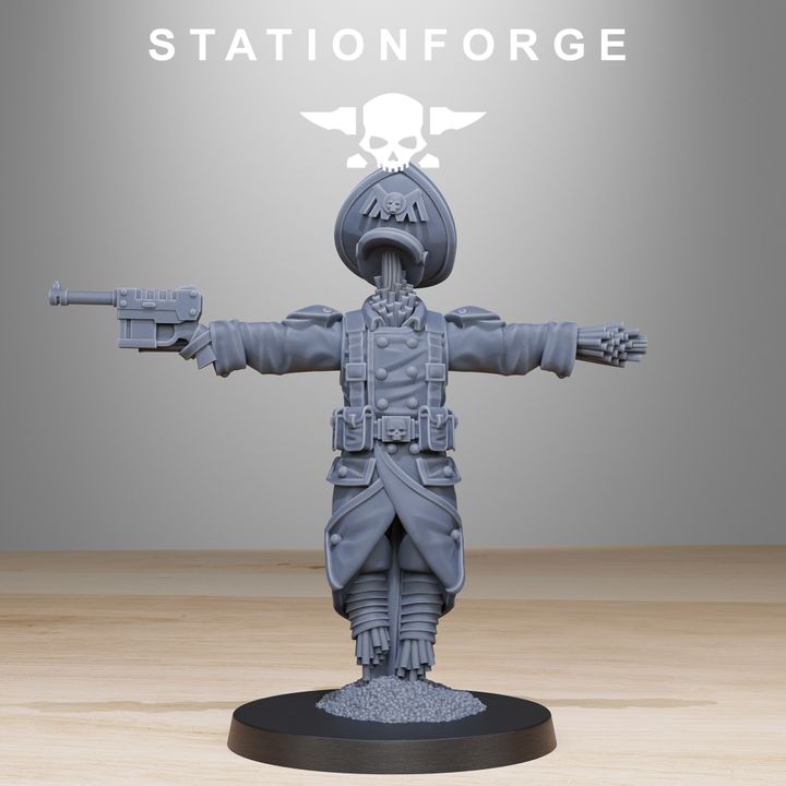 Imperial Army Grim Guard Scarecrow (6 Units), 28mm heroic scale unpainted resin, view 2