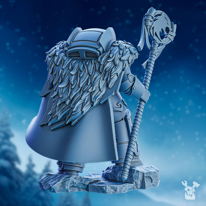 Wolf Knights Wanilla Ice Scream, proxy miniature, 28mm heroic scale unpainted resin, view 2