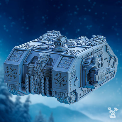 Wolf Knights Voltor Asv, proxy miniature, vehicle, 28mm heroic scale unpainted resin, view 3