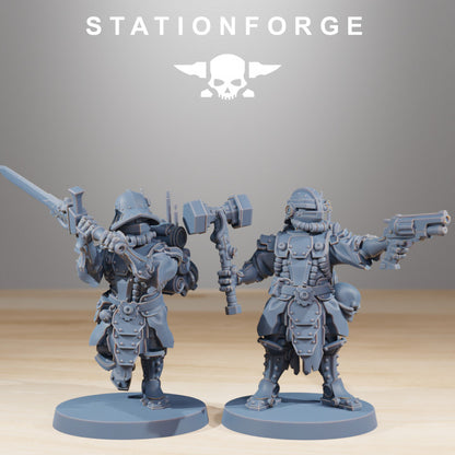 Tech Priests Infantry Accessories, 28mm heroic scale unpainted resin, view 6