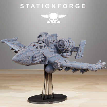 Orks Plane Crazy Banshee Stf-I, proxy miniature, 28mm heroic scale unpainted resin, view 4