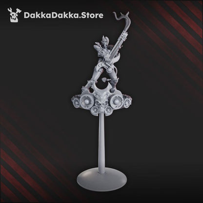 Pleasure Knights Ozzy Hellbringer, proxy miniature, 28mm heroic scale unpainted resin, view 2