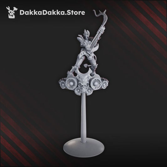 Pleasure Knights Ozzy Hellbringer, proxy miniature, 28mm heroic scale unpainted resin, view 2
